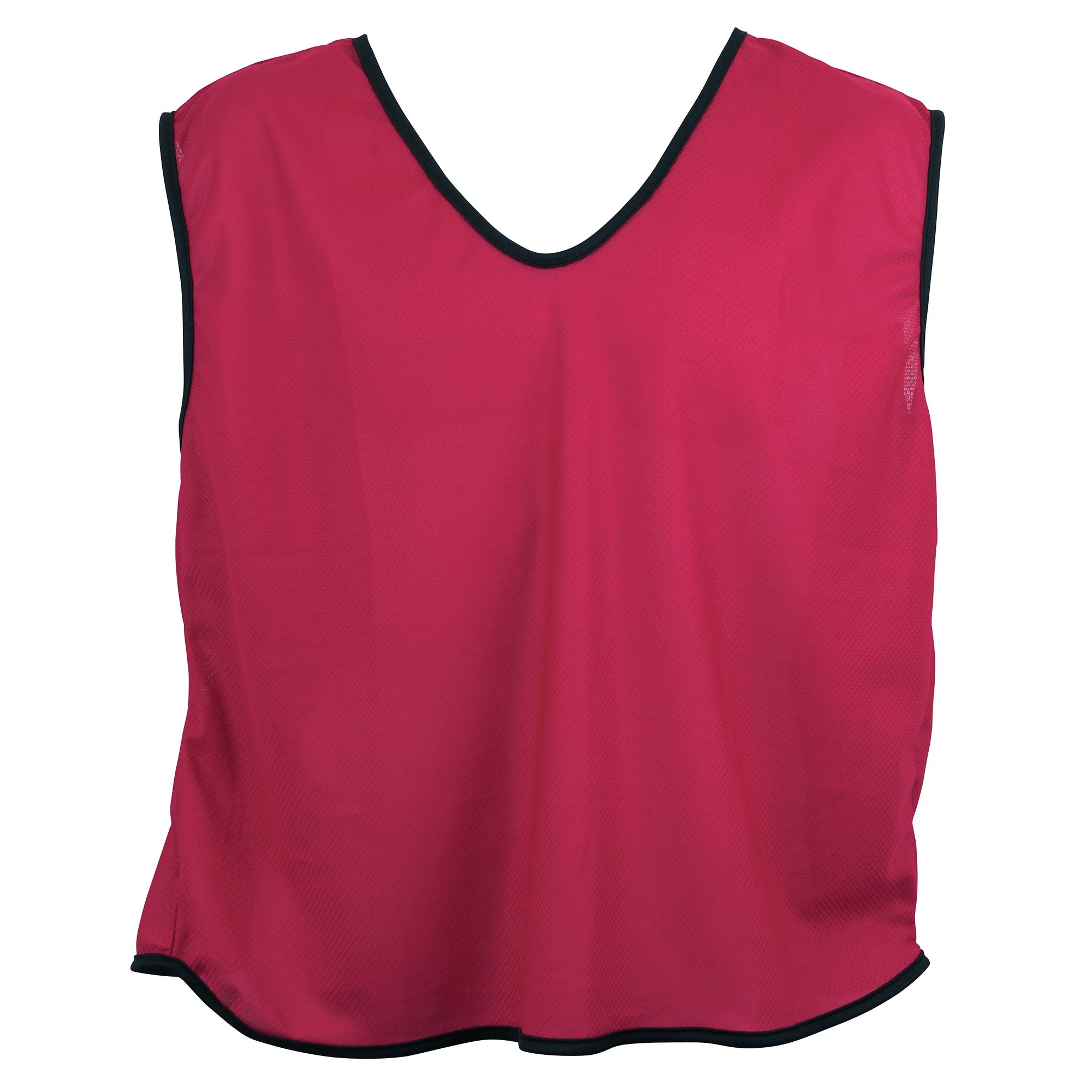 Plain Mesh Training Bib 26-28 Inches Age 6-11 Years - Red